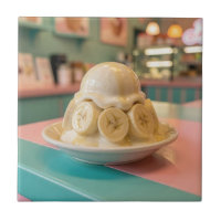Banane en résine Sundae | Boutique de glace rétro
