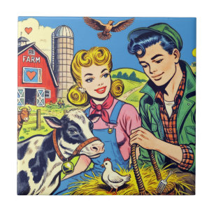 Carreau Bande dessinée de la ferme