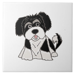 Carreau Bande dessinée drôle de chiot de Havanese