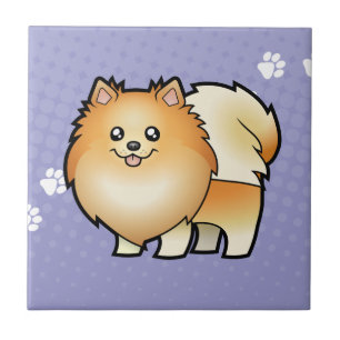 Carreau Bande dessinée Pomeranian