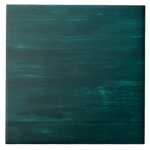 Carreau Bandes turquoises en bois