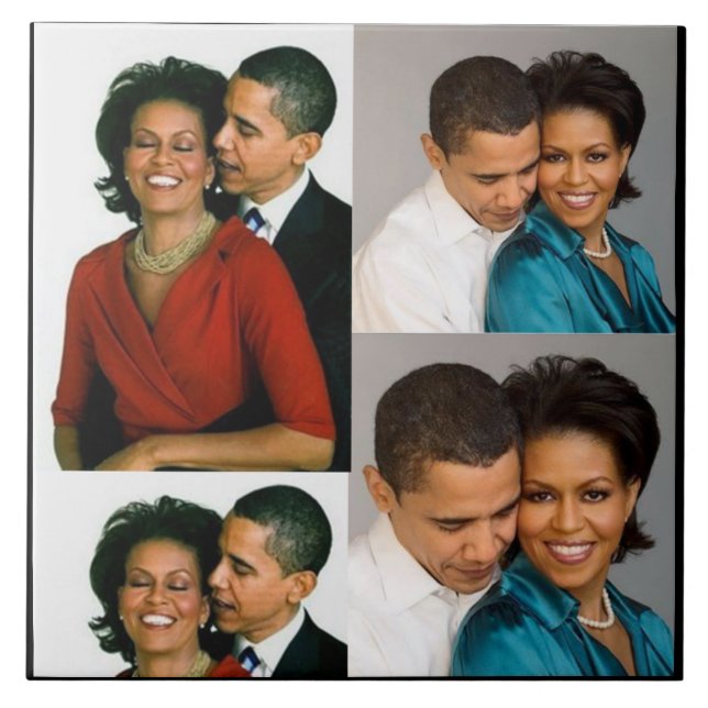 CARREAU BARACK ET MICHELLE OBAMA (Devant)