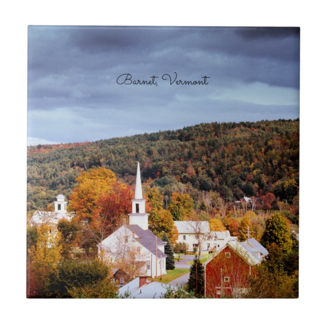 Carreau Barnet, Vermont, couleurs de l'automne (Devant)