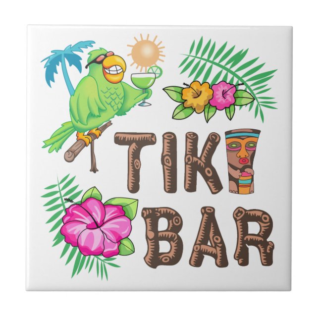 CARREAU BARRE TROPICALE TIKI (Devant)