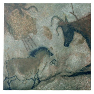 Carreau Basculez la peinture montrant un cheval et une