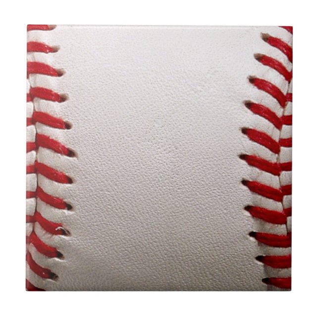 Carreau Baseball et Softball Couture Rouge (Devant)