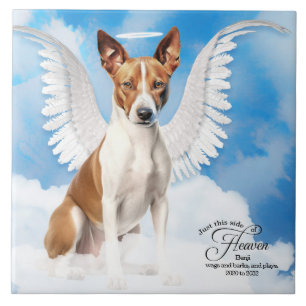 Carreau Basenji Angel Dog Personnalisé Pet Memorial