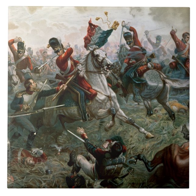Carreau Bataille de waterloo, le 18 juin 1815, 1898 (Devant)