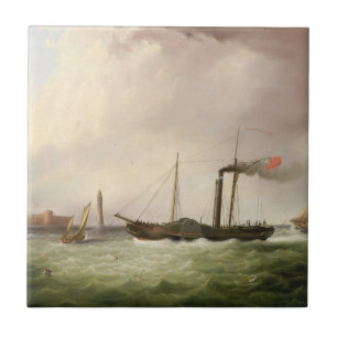 Carreau Bateau à roues à aubes Ariel 1831