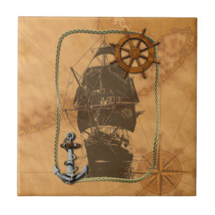 Carreau Bateau de navigation historique
