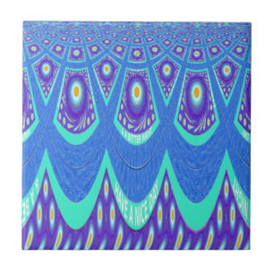 Carreau Batik bleu