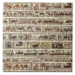 Carreau BAYEUX TAPESTRY 1066 Bataille d'Hastings