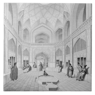 Carreau Bazar d'Adji Seid Hussein, dans Kashan, de 'voyage