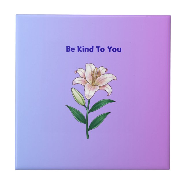 Carreau Be Kind To You Lily Self-Care  (Devant)
