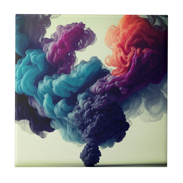 Carreau Beau design effet de fumée moderne (Devant)