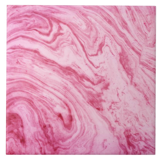 Carreau beau élégant de motif de marbre rose de texture (Devant)