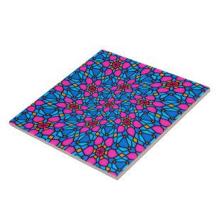 Carreau Beau Motif en verre de couleur