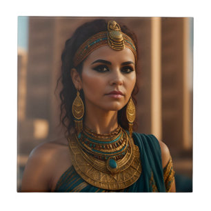 Carreau Beau portrait de femme égyptienne