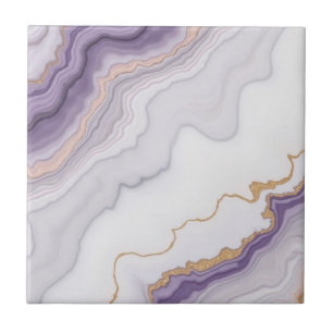 Carreau Beau tuiles de maison rose or violet