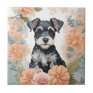 Carreau Bébé mou Animaux - Schnauzer miniature