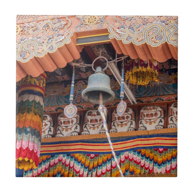 Carreau Bell en Punakha Dzong - Bhoutan, Himalaya, Asie (Devant)