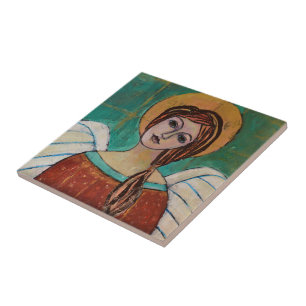 Carreau Belle Ange Gardien Art Artistique Artsy Artisanat