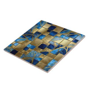 Carreau Belle collection moderne Ocean Blue Gold