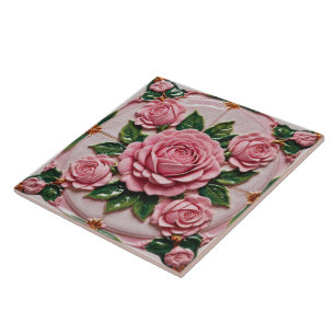Carreau Belle collection tendance Roses roses rose