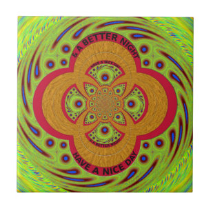 Carreau Belle conception de Motif mandala africain extraor