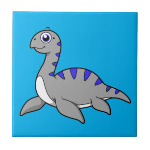 Carreau Belle Illustration D'Un Monstre Loch Ness.