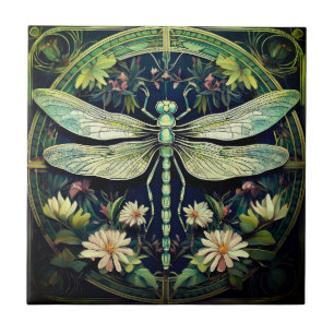 Carreau Belle libellule tuiles maison