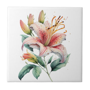 Carreau Belle Lily Vintage Carrelage en céramique