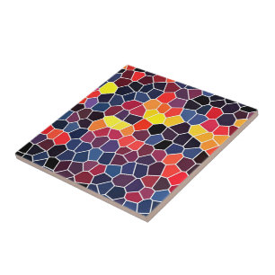 Carreau Belle mosaïque de Motif de nid d'abeille multicolo