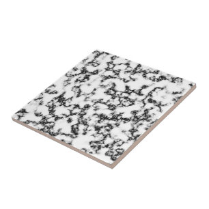 Carreau Belle Pierre en marbre noir blanc noir tendance - 
