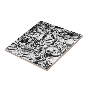 Carreau Belle Pierre en marbre noir blanc tendance - Moder