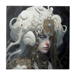 Carreau Belle sorcière Demon Queen Imaginaire Art