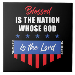 Carreau Béni est la Nation - Christian Patriotic USA