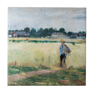 Carreau Berthe Morisot - Dans le champ de roues à Gennevil