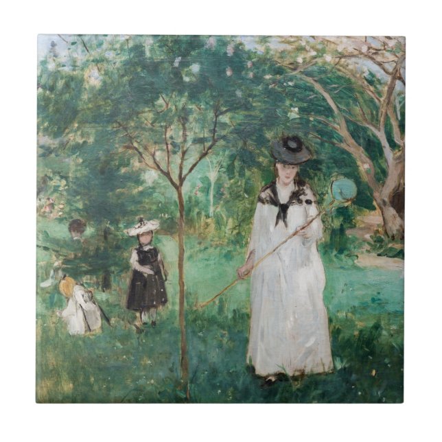 Carreau Berthe Morisot - La chasse aux papillons (Devant)