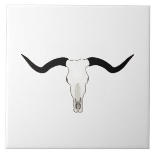 Carreau Bétail occidentaux de Longhorn de thème