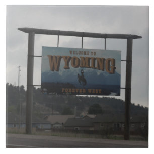 Carreau Bienvenue au Wyoming