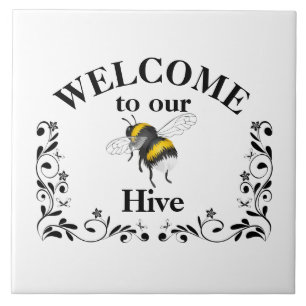 Carreau Bienvenue dans notre ruche d'abeilles