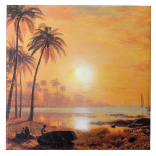 Carreau Bierstadt - Paysage tropical