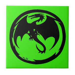 Carreau Black Dragon Petite tuile verte