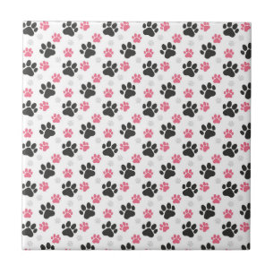 Carreau Black Pink Paw
