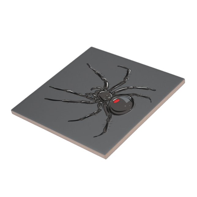Carreau Black Widow Spider Dessin original (Côté)
