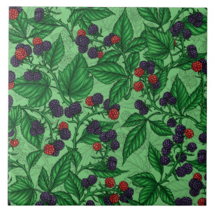 Carreau Blackberry en vert