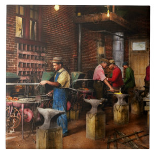 Carreau Blacksmith - École de forgeron 1899