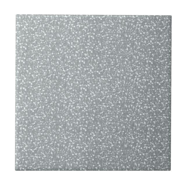 Carreau Blanc brillant d'argent d'étincelles de bonnes (Devant)