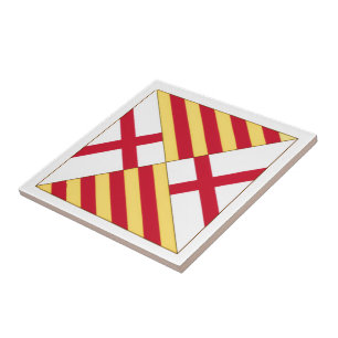 Carreau Blason de Barcelone (sans couronne)